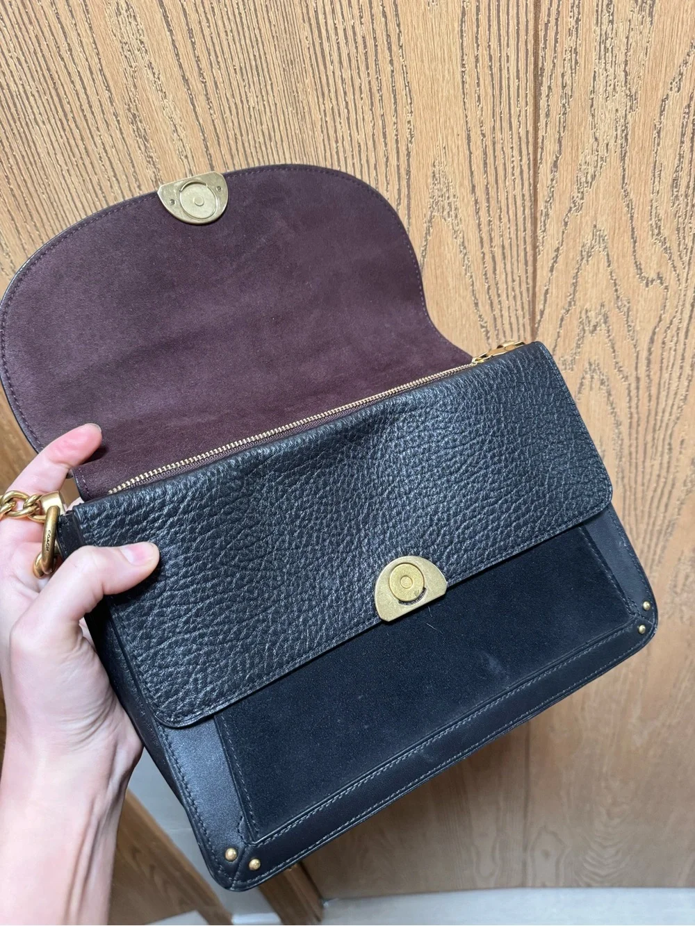 Coach glovetanned leather